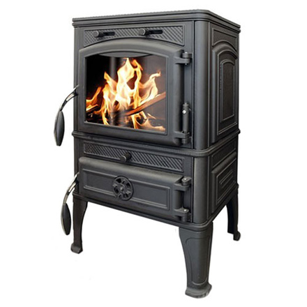 Чугунная печь-камин Guca LAVA с конфорками